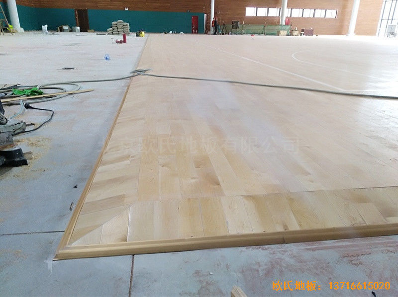 深圳南山区体育文化公园运动木地板铺设案例3