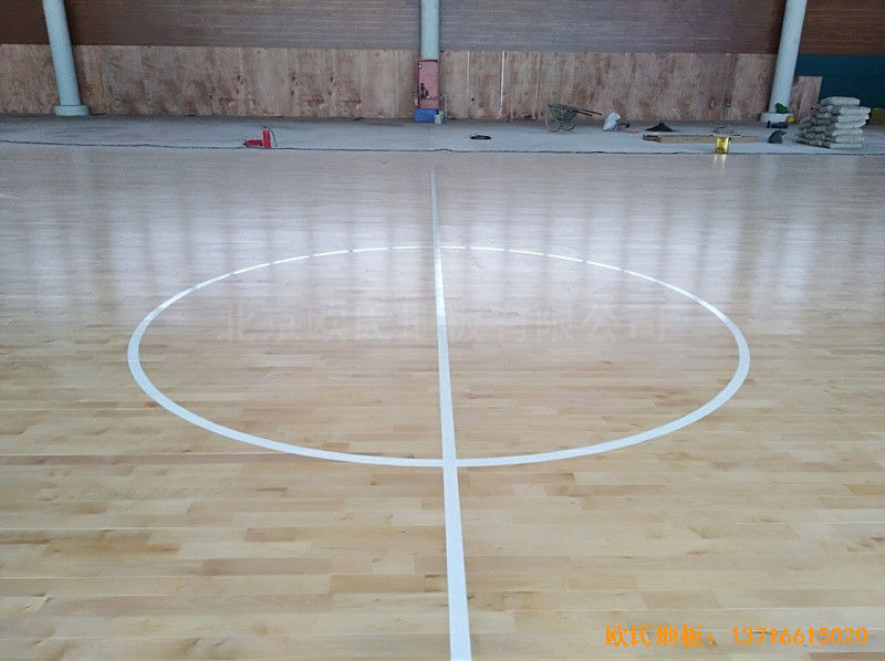 深圳南山区体育文化公园运动木地板铺设案例4