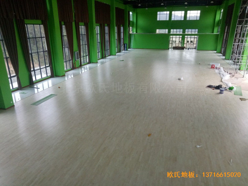 湖北随州运动馆运动木地板安装案例5