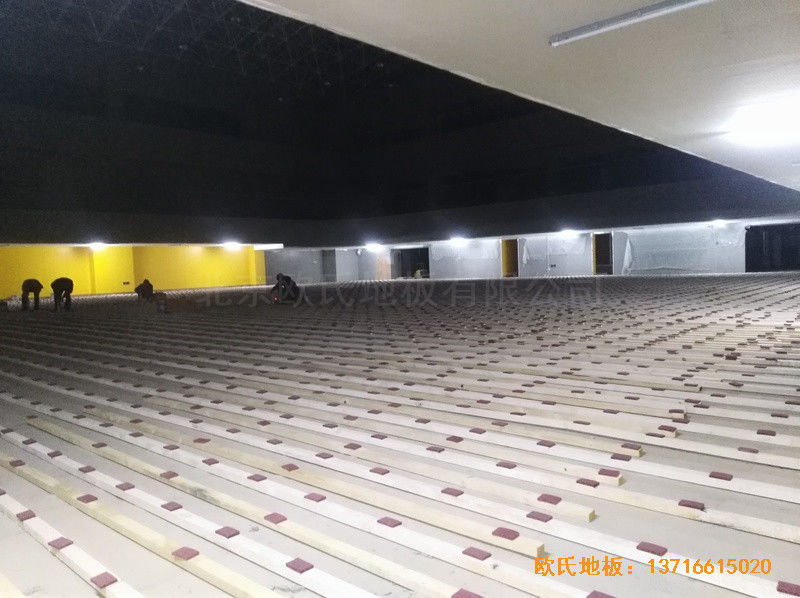 北大附属益田实验学校体育馆运动地板安装案例1