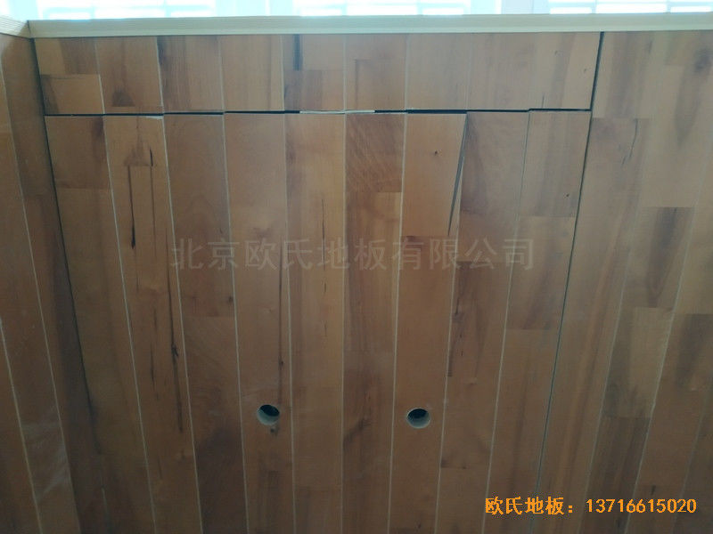 宁夏银川试验中学舞台运动木地板安装案例2