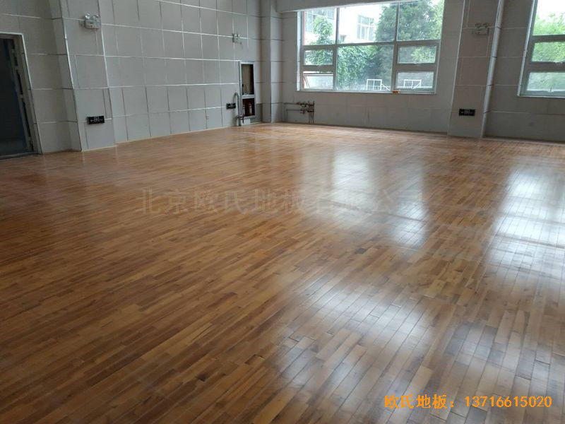 宁夏银川试验中学舞台运动木地板安装案例5
