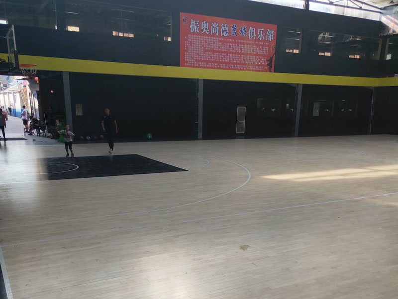 南阳市骄阳体育篮球俱乐部施工案例