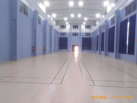 北京金开云电子健身中心体育地板铺设案例