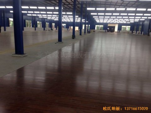 四川绵阳个人球馆运动木地板铺设案例