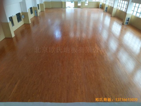 云南蒙自师范体育馆运动地板安装案例