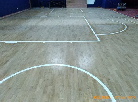 天津鲁能城购物中心篮球馆体育地板施