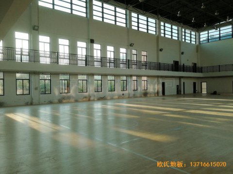 杭州建德篮球馆体育木地板铺装案例