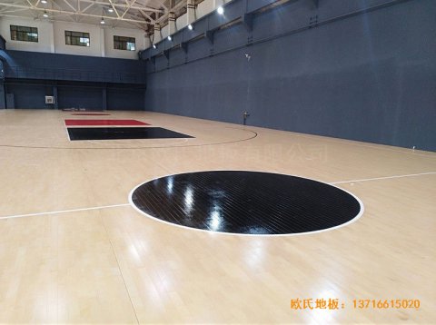 山东开云电子23号篮球馆体育地板铺装案例