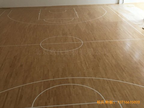 广州金地香山湖篮球馆体育地板安装案